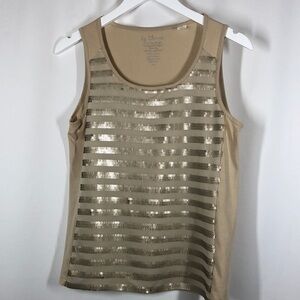 Chico’s top tank with sequin